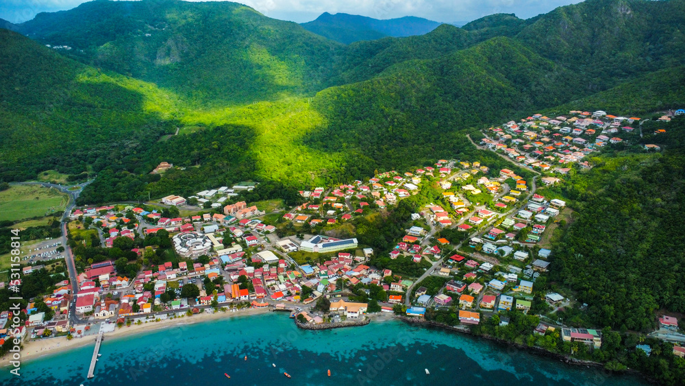 Martinique anse d'arlet from the sky Drone Photos | Adobe Stock