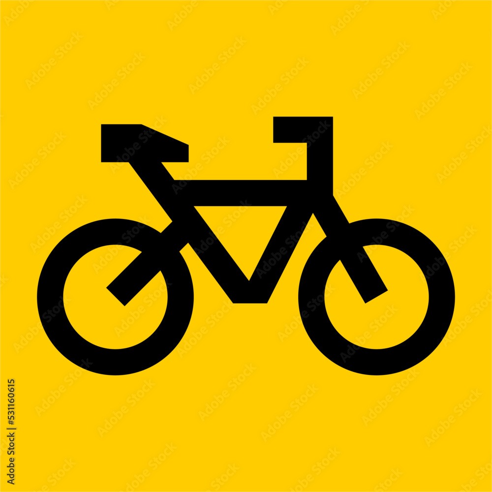 Logo vector illustration of a bicycle. Simple and easy to recognize Logo vector illustration of a bicycle. Simple and easy to recognize