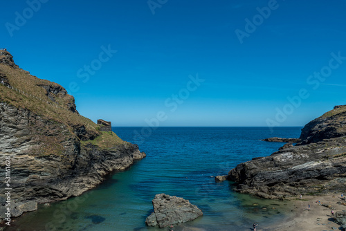 Beautiful the coast of the sea in Tintagel Castle © ZoPhotos