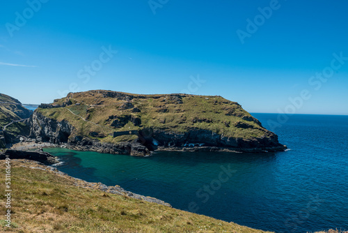 Fototapeta Naklejka Na Ścianę i Meble -  Beautiful the coast of the sea in Tintagell