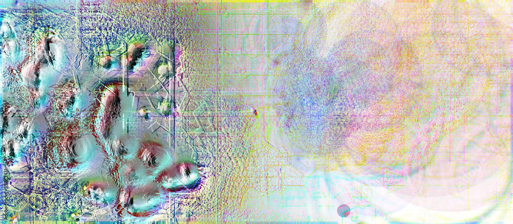 Fototapeta premium Abstract glitch art grunge texture background image.