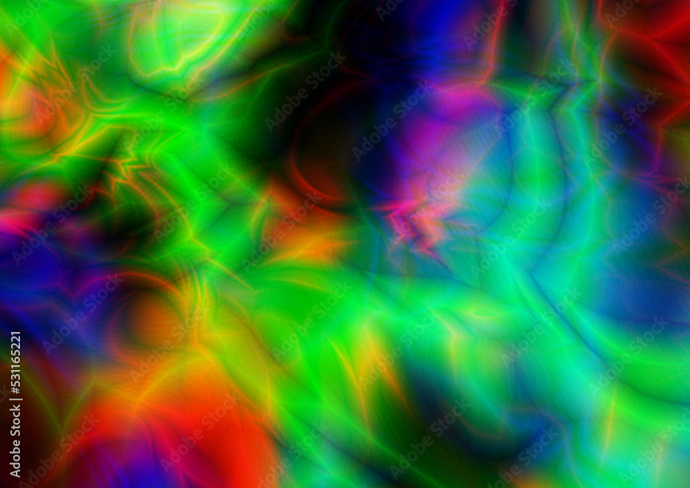 Rainbow Gradient for the background. Psychedelic effect. Rainbow color background. Psychedelic wave abstract background. Perfect color composition for unlimited creative projects.