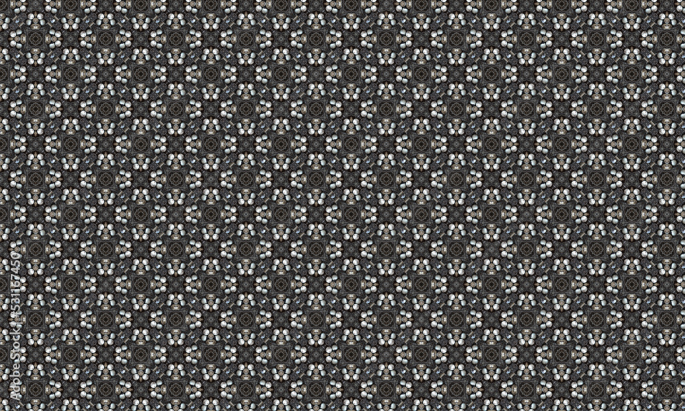 Seamless repeat abstract flower pattern design illustration Seamless repeat abstract flower pattern design illustration