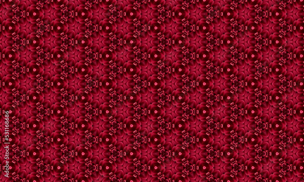 Seamless repeat abstract flower pattern design illustration Seamless repeat abstract flower pattern design illustration