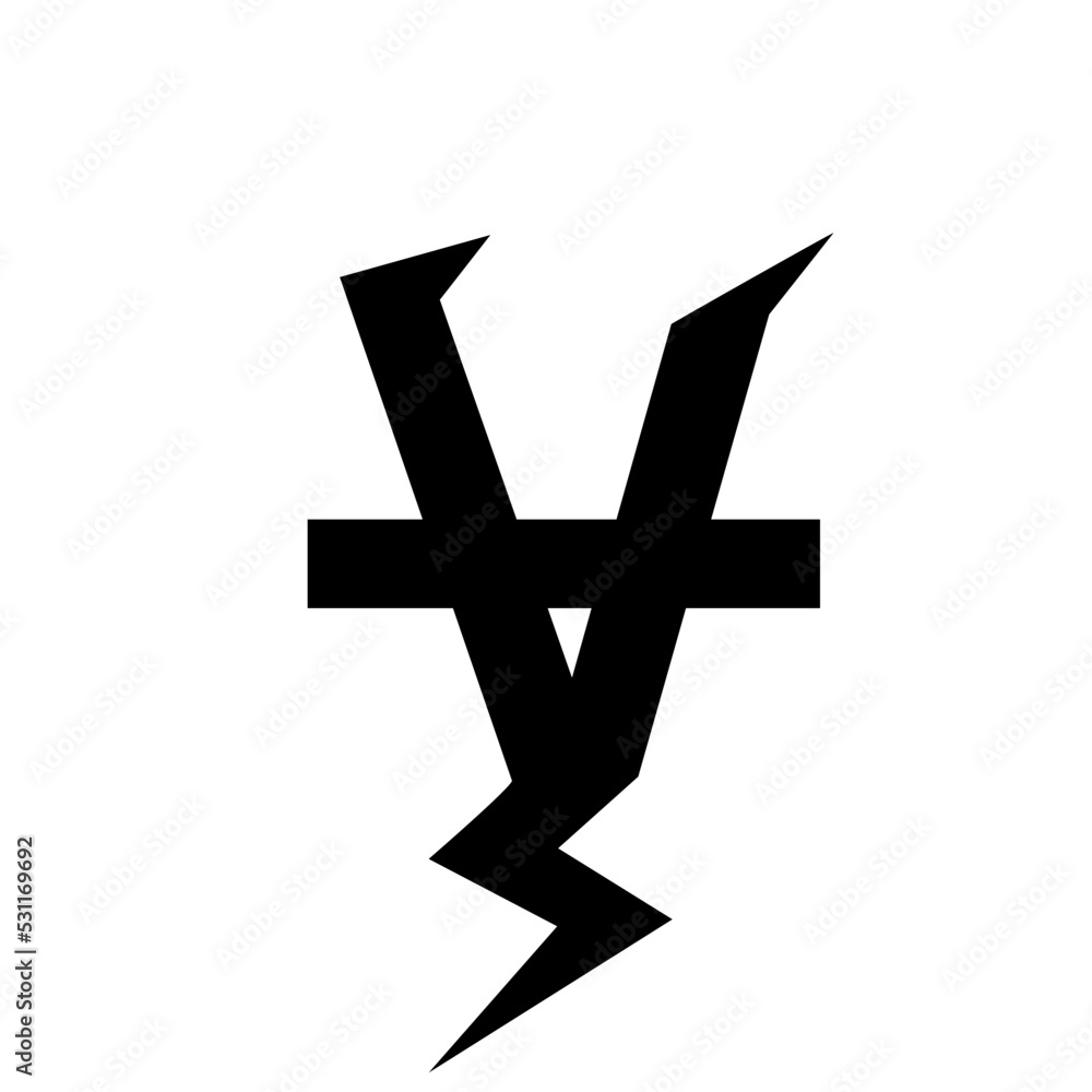 Obraz premium Thunder storm font design, alphabet leters vector illustration, Alphabet style, Alphabet Fonts, Thunder flash Storm,