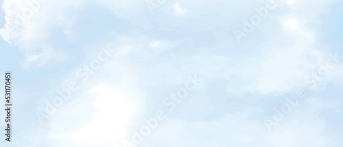 Blue sky and cloud background. Background with clouds on blue sky. Blue Sky vector