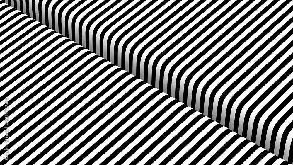 3D Surreal Striped Pattern Background 3D Surreal Striped Pattern Background