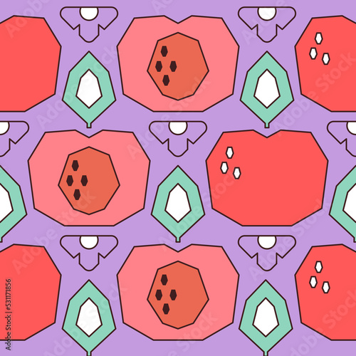 fruits abstract pattern design61