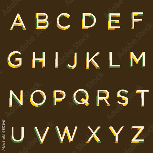 Colourful Alphabet Letter