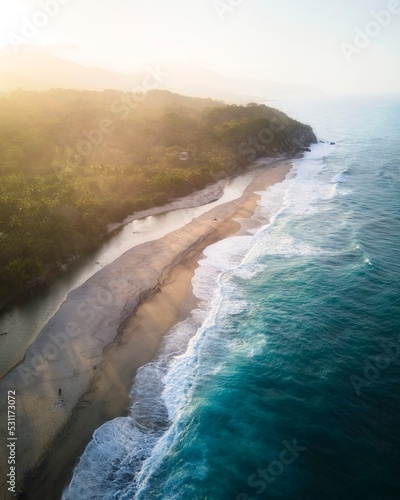 waves and rocks