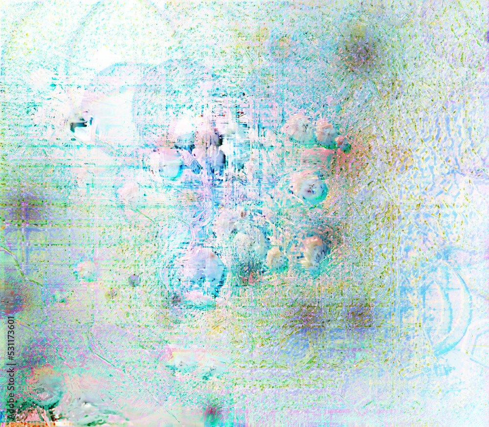 Fototapeta premium Abstract glitch art grunge texture background image.