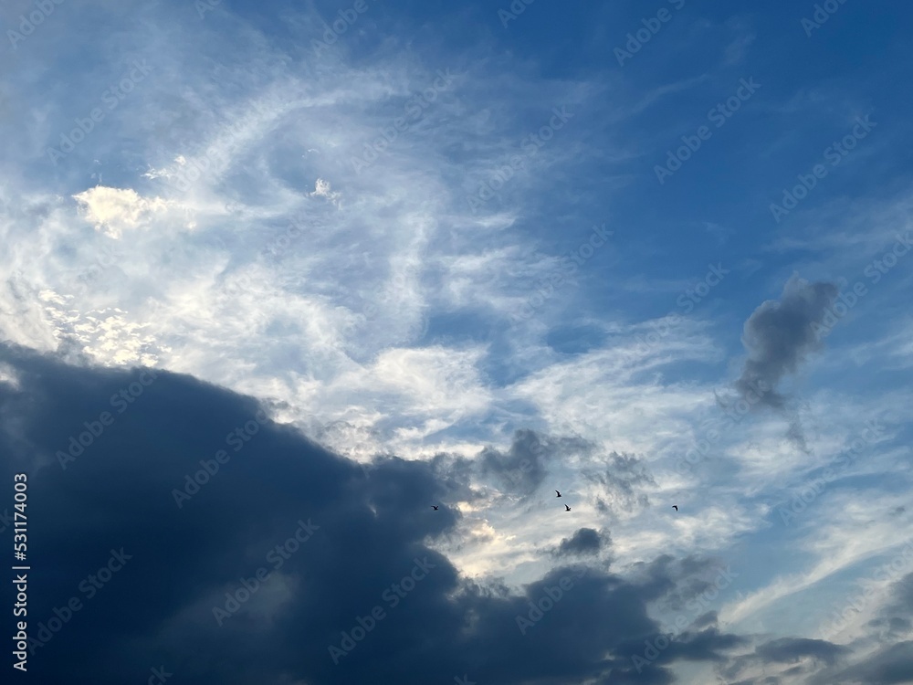 Obraz premium beautiful blue sky and clouds
