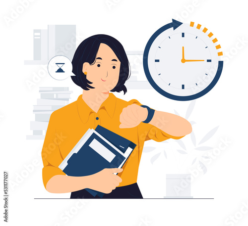 Time management concept illustration