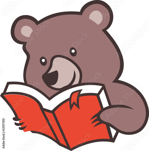 Little Brown Bear Reading Book 