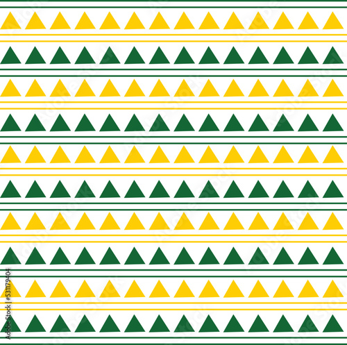 vector abstract lined triangle fabric pattern small straight lines yellow green