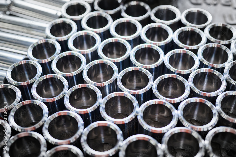 Pattern of metal hollow bars made with smart machines Pattern of metal hollow bars made with smart machines