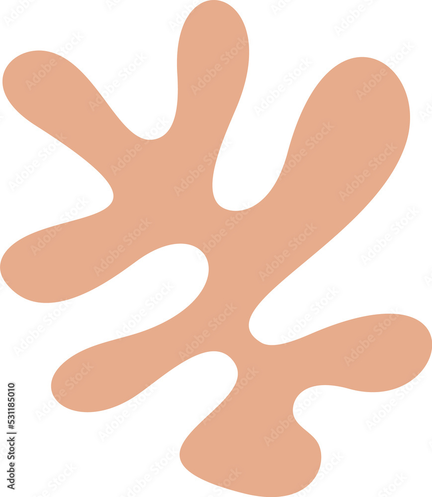 hand drawn abstract organic plant hand drawn abstract organic plant