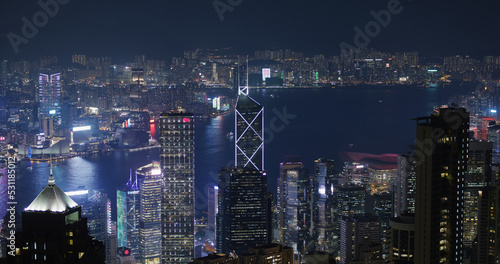 Hong Kong Hong Kong city at night