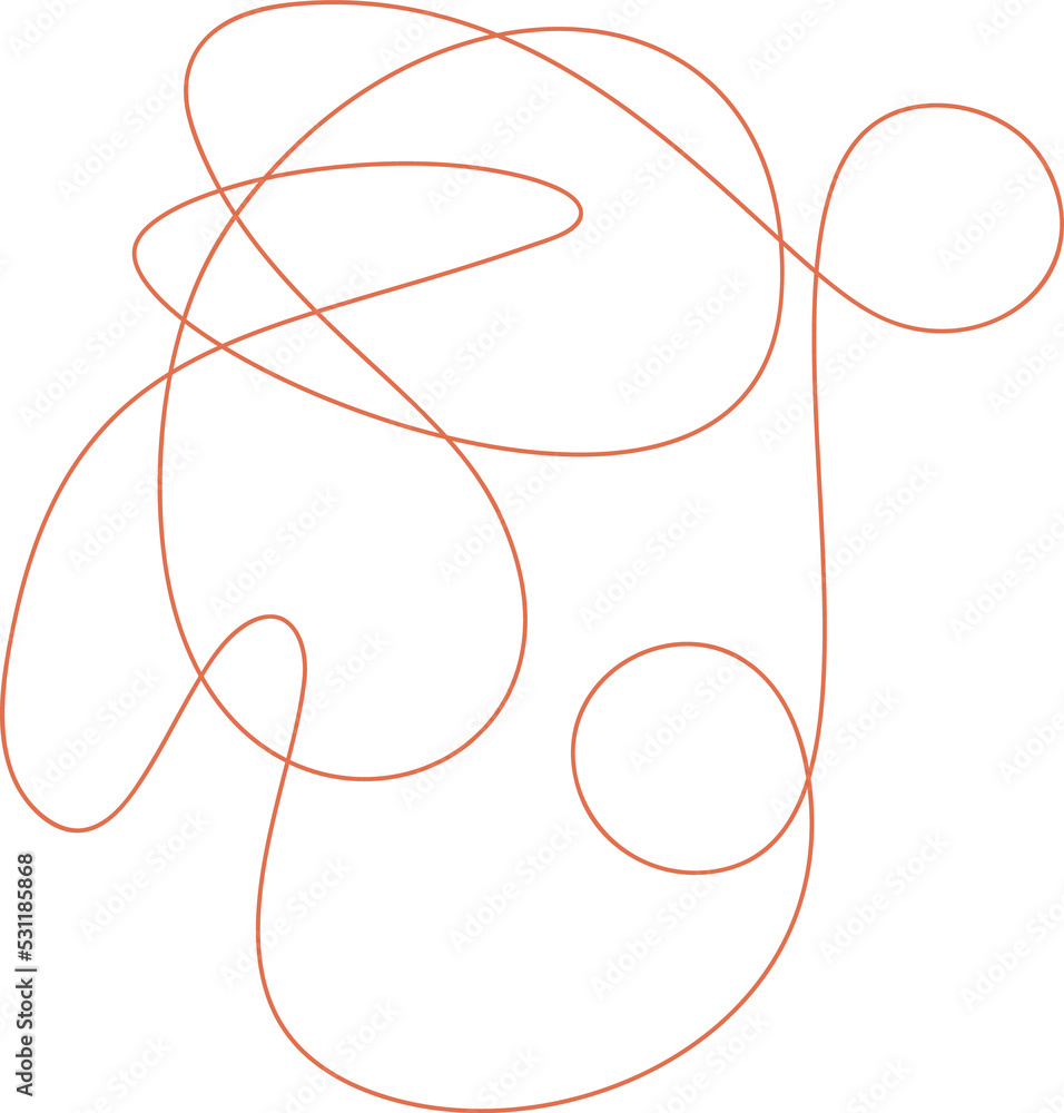 Abstract chaotic line Abstract chaotic line