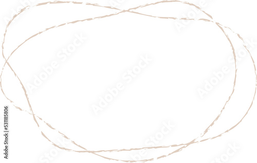 Abstract organic chalk circle