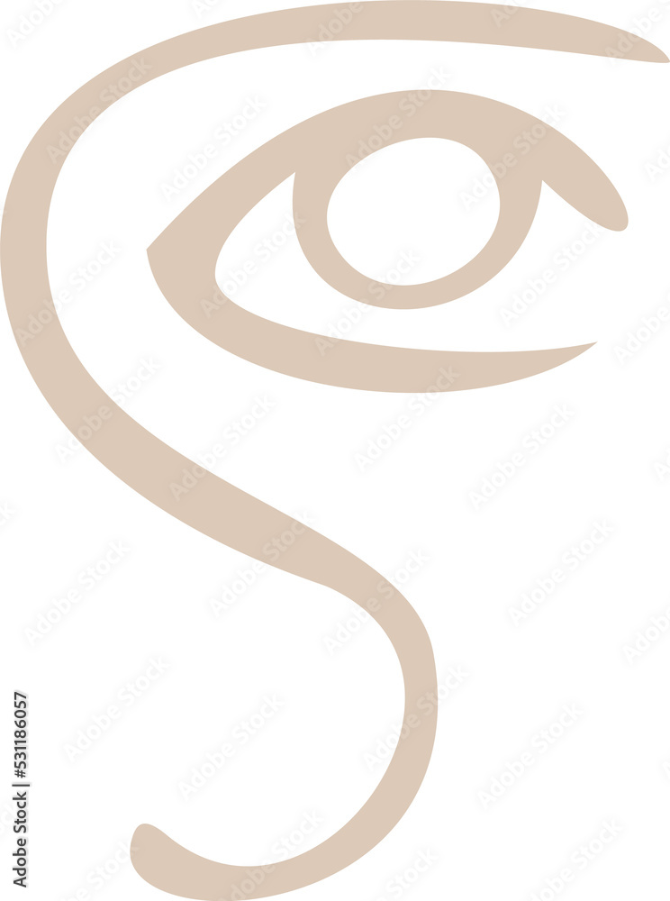 Abstract organic human eye liquid shape Abstract organic human eye liquid shape