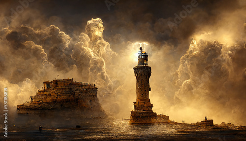 Colossus of Rhodes artistic rendition