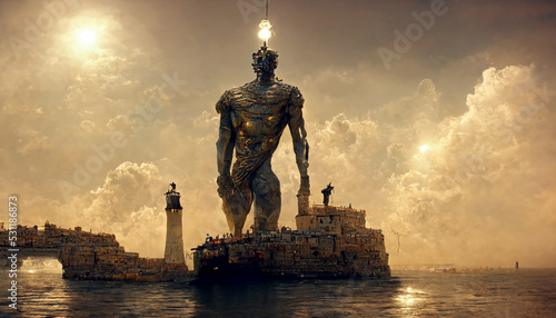 Colossus of Rhodes artistic rendition