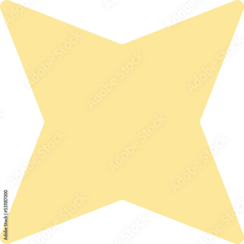 Star burst gold sparkle art deco pattern icon