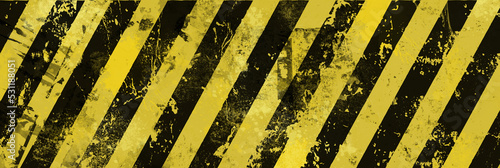 yellow hazard stripes photo