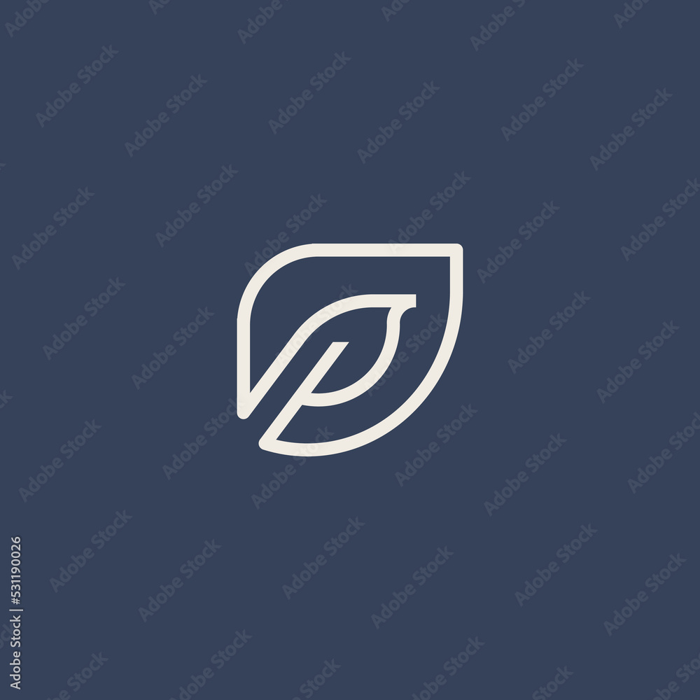 Simple wild bird monoline line logo design template vector illustration Simple wild bird monoline line logo design template vector illustration