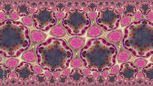 Abstract fantasy decorative symmetrical background