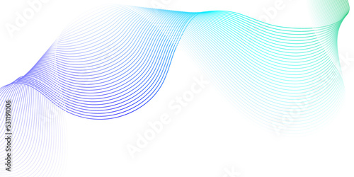 Abstract white and blue paper wave background. abstract white and blue rainbow wave curve lines banner background design. Vector illustration. Modern template abstract design flowing particles wave.