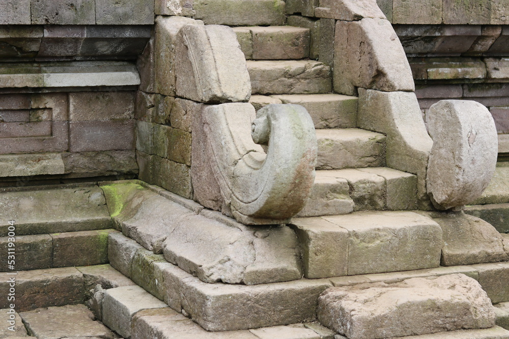 Gedong Songo temple photos taken from several different angles. Ancient and vintage building photos.