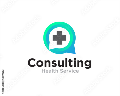health and medical consulting logo designs simple modern for health service app