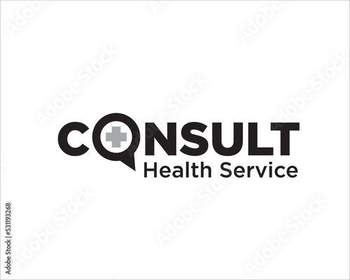 medical consulting logo designs for health service and clinic symbols