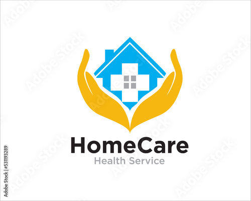 home care logo designs for medical service and clinic or hospital logo