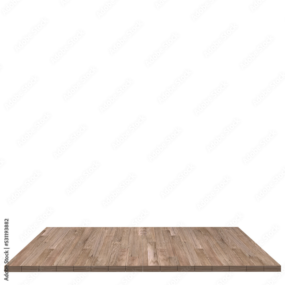 Wood board 3d render isolated Wood board 3d render isolated