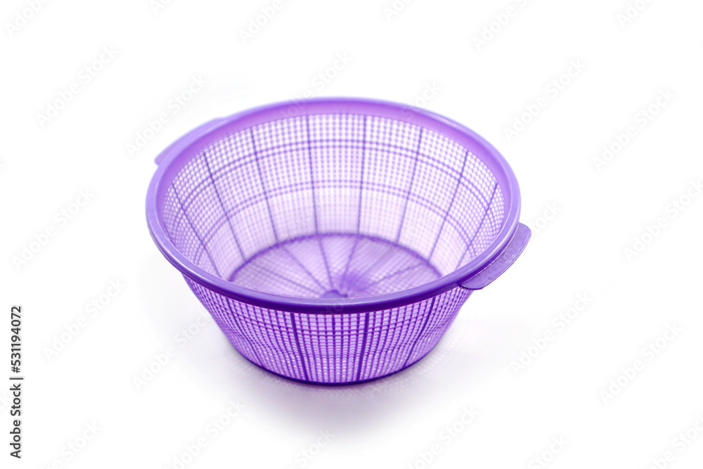 purple plastic basket which is usually used to place vegetables and fruit purple plastic basket which is usually used to place vegetables and fruit