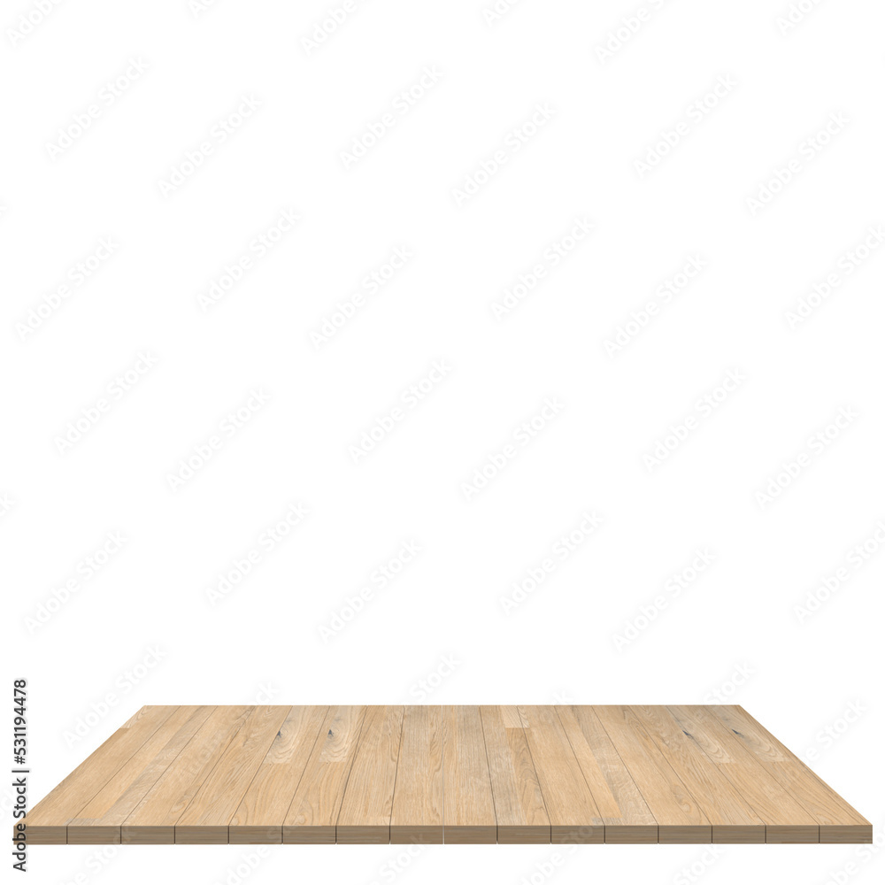 Wood board 3d render isolated Wood board 3d render isolated