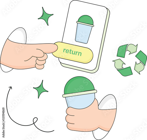 recycling plastic bottle