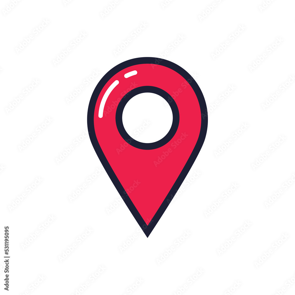 Map pin location symbol icon design Map pin location symbol icon design