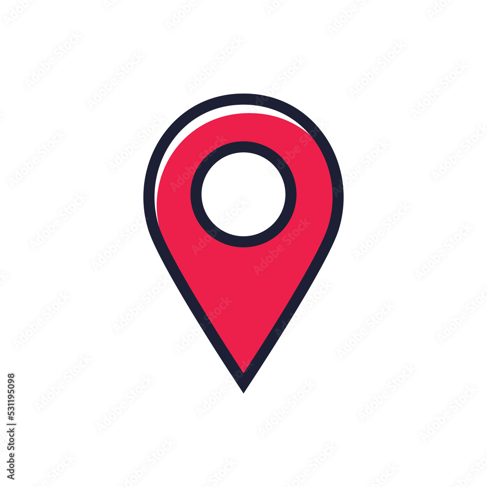 Map pin location symbol icon design Map pin location symbol icon design