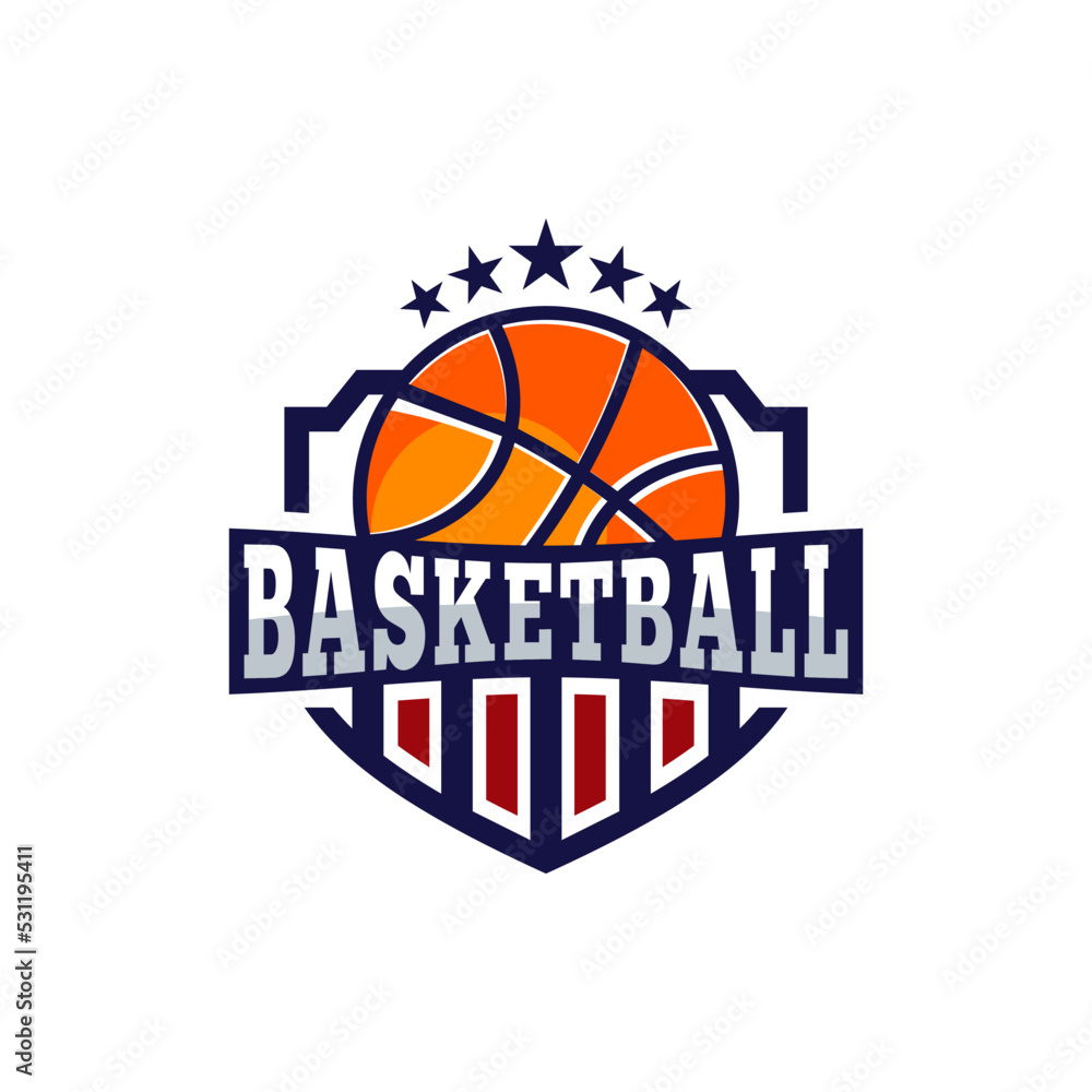 Basketball vector logo illustration template Basketball vector logo illustration template