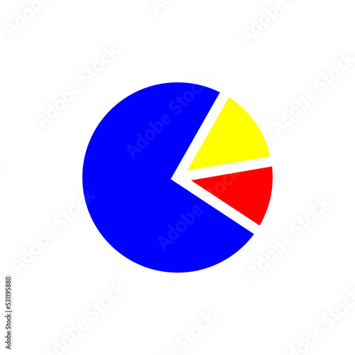 Free Download Pie chard icon vector - GFXLoad