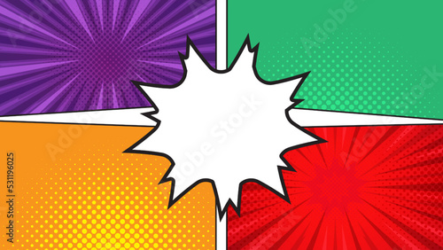 Abstract Comic Style Background Design