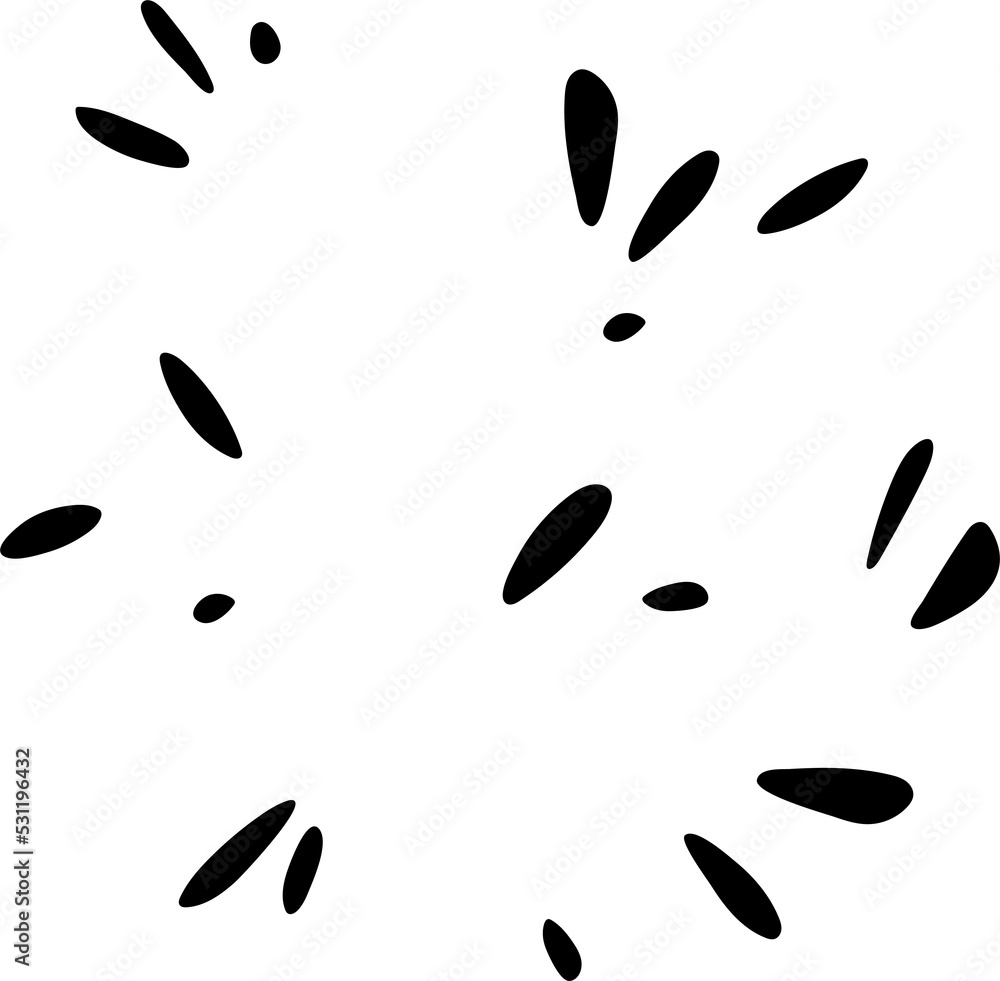 Decorative ink splashes, blots Decorative ink splashes, blots