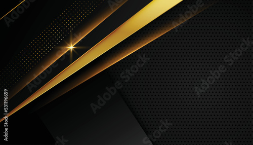 black and golden premium luxury background design