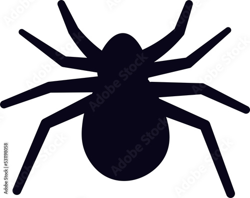 Fotobehang spider silhouette illustration