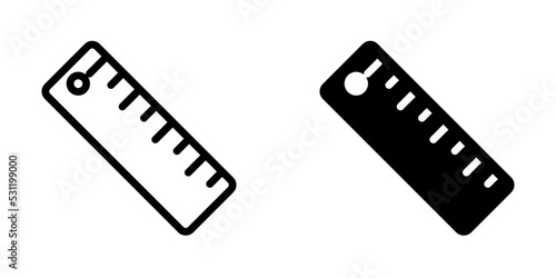 Ruler icon template