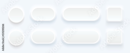 White buttons for user inte...